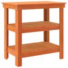 vidaXL Work Bench Wax Brown 78.5 x 50 x 80 cm Solid Pine Wood