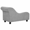 vidaXL Dog Sofa with Pillow Grey 83x44x44 cm Plush
