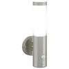 vidaXL Outdoor Wall Light Silver 15 x 7.5 x 33 cm Stainless steel