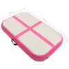 vidaXL Inflatable Gymnastics Mat with Pump 60x100x20 cm PVC Pink