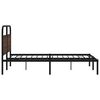 vidaXL Bed Frame Without Mattress 150x200 cm King Size Brown Oak Engineered Wood