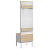 vidaXL Hallway Cabinet FLORO White 50 x 40 x 158 cm Solid Pine Wood