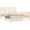 vidaXL Bed Frame without Mattress King Size Solid Wood