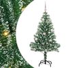 vidaXL Artificial Christmas Tree Snow Flocked with LED Light 150 cm