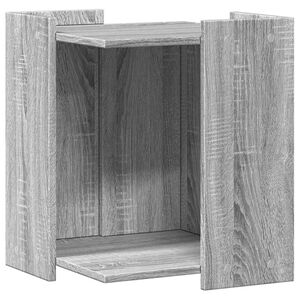 vidaXL Cat Litter Box Enclosure Grey Sonoma 42x42x51cm Engineered Wood
