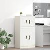 vidaXL Storage Cabinet White 60 x 40 x 40 cm Steel