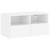 vidaXL 5 Piece TV Wall Cabinets White Engineered Wood