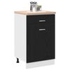 vidaXL Hanging Cabinet Black Oak 50 x 46 x 81.5 cm Engineered Wood