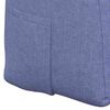 vidaXL Back Pillow Jeans Blue 140 x 24 x 50 cm Fabric
