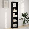 vidaXL Bookcase Black 40x24x176 cm Engineered Wood