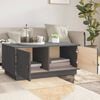 vidaXL Coffee Table Grey 80x50x35 cm Solid Wood Pine