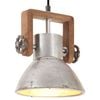 vidaXL Industrial Hanging Lamp 25 W Silver Round 19 cm E27