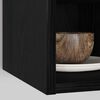 vidaXL Hanging Cabinet Black oak 20 x 29.5 x 60 cm Engineered Wood