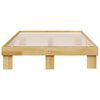 vidaXL Bed Frame without Mattress 120x200 cm Solid Wood Oak