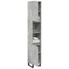 vidaXL Bathroom Cabinet Concrete Grey 30x30x190 cm Engineered Wood