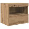 vidaXL Bedside Cabinet with Drawer 2 pcs Artisan Oak 50 x 40 x 45 cm