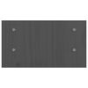 vidaXL Monitor Stand Grey 50x27x15 cm Solid Wood Pine