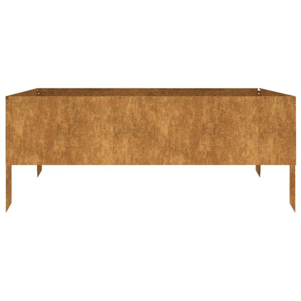 vidaXL Garden Raised Bed 100x100x41 cm Corten Steel