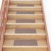 vidaXL Stair Mats Self-adhesive 30 pcs 60x25 cm Light Brown Rectangular