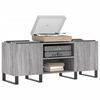 vidaXL Record Cabinet Grey Sonoma 121x38x48 cm Engineered Wood