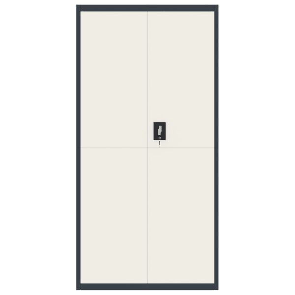 vidaXL File Cabinet Anthracite and White 90x40x180 cm Steel