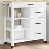 vidaXL Kitchen Trolley MONZA 84x40x88.5 cm Solid Wood Pine