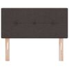 vidaXL Headboard with Headboard Dark Brown 100 cm Faux Leather