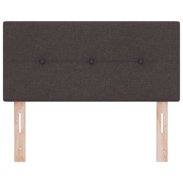 vidaXL Headboard with Headboard Dark Brown 100 cm Faux Leather