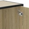vidaXL Bathroom Sink Cabinet Sonoma Oak 65x33x60 cm Engineered Wood
