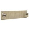 vidaXL Bed Headboard with Cabinets Sonoma Oak Engineered Wood