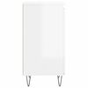 vidaXL Sideboards 2 pcs High Gloss White 40x35x70 cm Engineered Wood