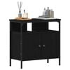 vidaXL Bathroom Sink Cabinet Black Oak 60x30x60 cm Engineered Wood