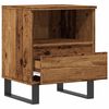 vidaXL Bedside Cabinet Old Wood 40x35x50 cm Engineered Wood