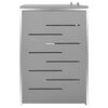vidaXL Double Wheelie Bin Shed 138x77.5x112.5 cm Stainless Steel