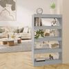 vidaXL Book Cabinet/Room Divider Grey Sonoma 80x30x135 cm Engineered Wood