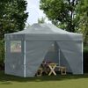 vidaXL Party Tent Folding Anthracite 291 x 431 x 315 cm Oxford Fabric