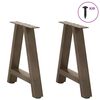 vidaXL Coffee Table Legs A-Shaped 2 pcs 50x(42-43) cm Steel