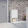 vidaXL Parcel Drop Box with Storage White 44 x 22 x 82 cm Steel