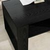 vidaXL Coffee Table Black Oak 92 x 53 x 45 cm Engineered Wood