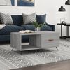 vidaXL Coffee Table Grey Sonoma 90x50x40 cm Engineered Wood