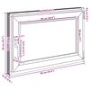 vidaXL Basement Window "RISOR" 90x50 cm Tilt&Turn DIN Right White