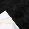 vidaXL Faux Sheepskin Rug Tafalla Black 50 x 80 cm Polyester