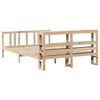 vidaXL Bed Frame with Headboard without Mattress 120x200 cm