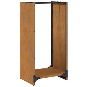 vidaXL Firewood Rack 40x30x80 cm Weathering Steel