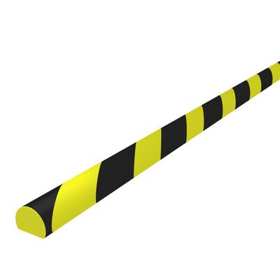 vidaXL Corner Protector Yellow&Black 4x3x100 cm PU