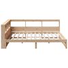 vidaXL Bookcase Bed without Mattress 160x200 cm Solid Wood Pine