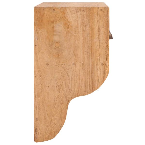 vidaXL Wall Mounted Coat Rack 80x25x45 cm Solid Teak Wood
