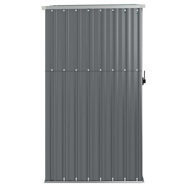 vidaXL Garden Tool Shed Grey 88x89x161 cm Galvanised Steel
