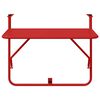 vidaXL Hanging Balcony Table Red 60 x 39 x 65 cm Steel
