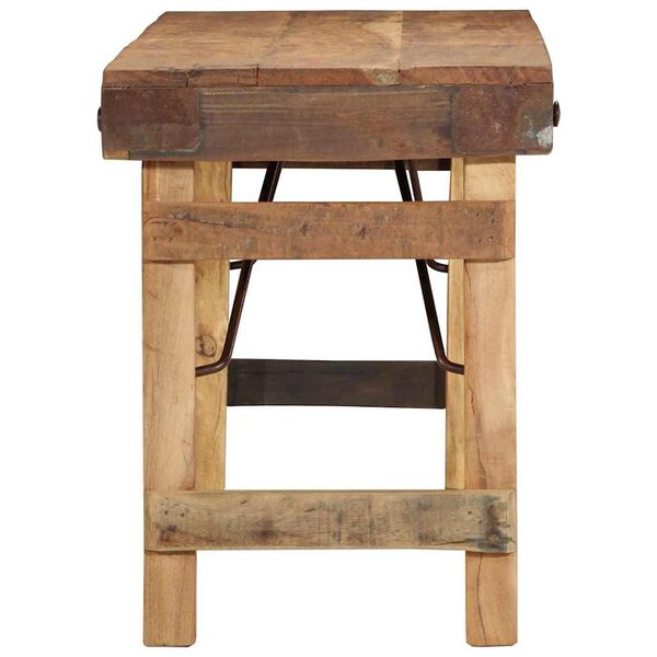 vidaXL Bench Natural 110 x 35 x 46 cm Reclaimed Old Wood